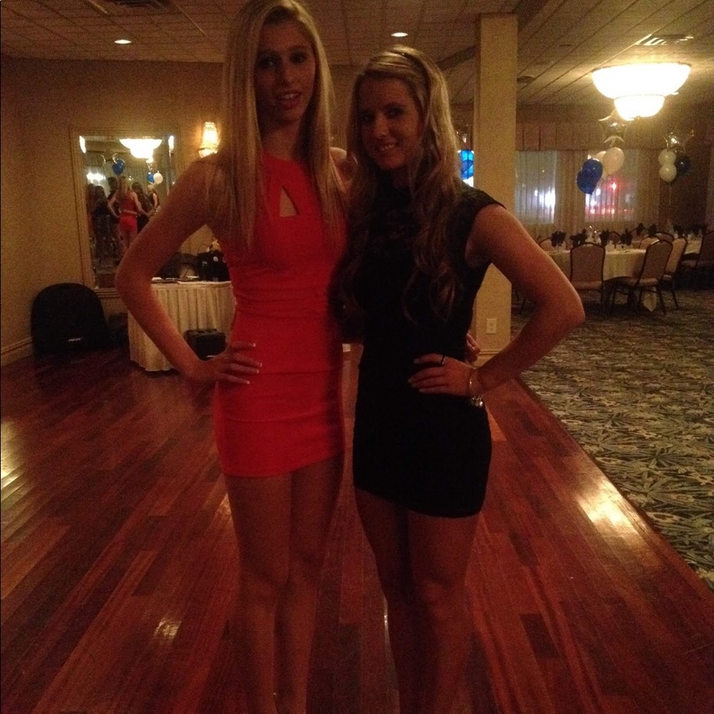 Short red dress from a boutique in Manasquan, NJ